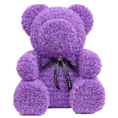 China Factory wholesale pe teddy bear long life pink 70cm foam in box valentine gifts for wedding christmas graduation for sale