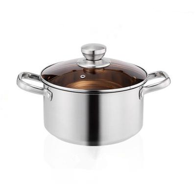 China 2021 Newest Round Shape Sustainable Stainless Steel Cooking Pot Kitchen Accessories for sale