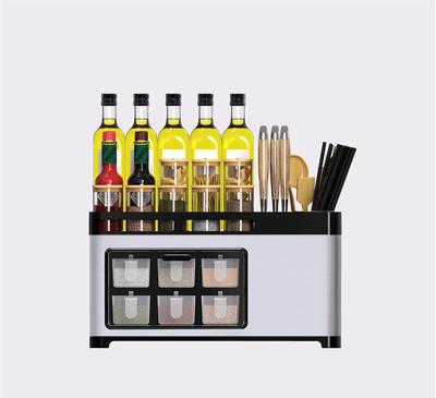 China High Quality Viable Multi-Function Spice Organizer Kitchen Chopsticks Storage Box Seasoning Rack,Kitchen Knife Rack for sale