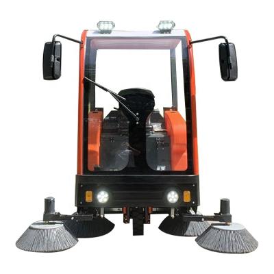 China Wireless Stick Dual Water Tank Self Cleaning Electric Floor Sweeper Road Sweeper Street Sweeper for sale