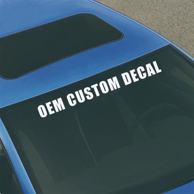 China Body Stickers OEM WINDSHIELD TEXT LETTERING VINYL DECAL STICKER CUSTOM TRUCK for sale