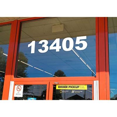 China Customize OEM / ODM Store Address Front Numbers Custom Vinyl Decal - Die Cut Stained Glass Sticker Business for sale