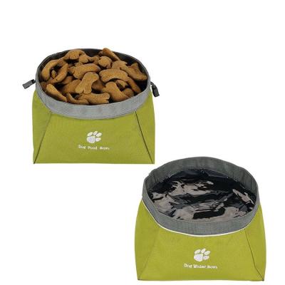 China Sustainable Collapsible Travel Pet Bowl For Food And Water for sale