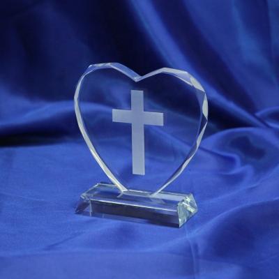 China Europe Glass Ritual Ablutions Hot Saling Crystal Cross Craft Gifts Of Jesus For Faith for sale