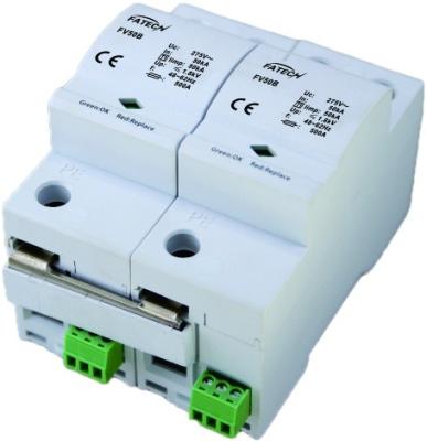 China UL94 V-0 FATECH Arrester With Outdoor And Indicator Class I 50kA Surge Protector for sale