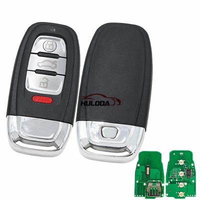 China For Audi 3+1 button keyless remote key with 315mhz for Audi A6, A8, Q3, Q5, Q7, NPX F7945AC1500 CMK008 05 Tn617381 Aud-RK-05E for sale