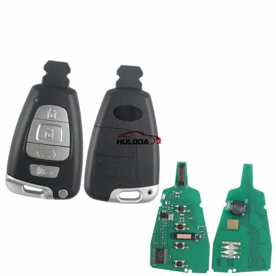 China Plastic +Metal for Hyundai Veracruz keyless set 3 button remote key with 433mhz with 46 chip for sale