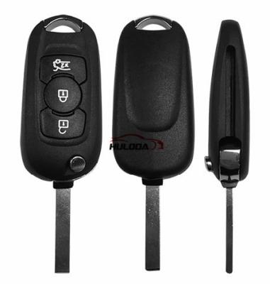 China For opel 3 button flip remote key cover with HU100 blade Ope-KS-14C =Bui-KS-01C for sale