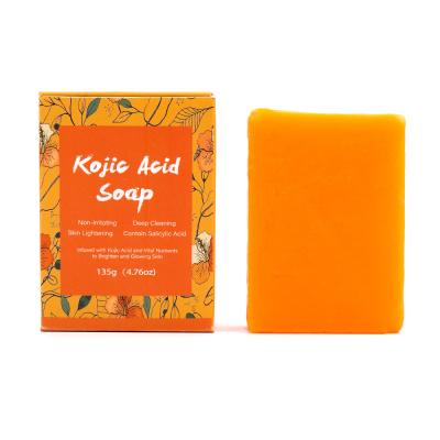 China Custom Handmade San Kojic Base Cleansing Original Skin Whitening Natural Kojic Acid Soap for sale