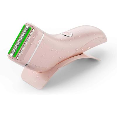 China Single Blade Rechargeable Lady Hair Removal Shaver For Electric Trimmer l Shaving Women Bikini Machine for sale