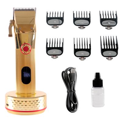 China LED Display Waterproof Rechargeable Aluminum Professional Hair Clipper for sale