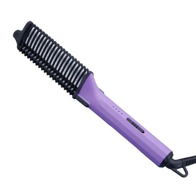 China Straightener beard and hair hiar tools fast heating hair straightener sweep electric hot comb for sale