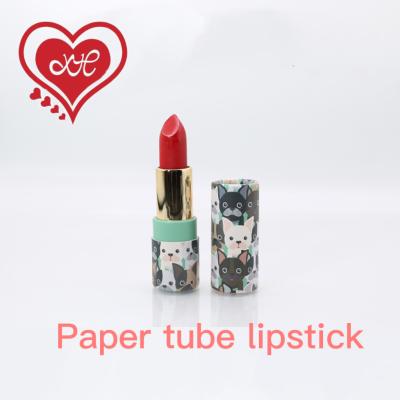 China Recycled Materials Lipstick Tube Environmental Paper Packaging For Cosmetics Fancy Lip Balm for sale