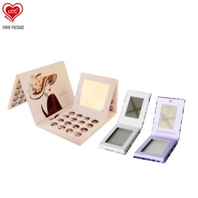 China Factory Price Recyclable Custom Eyeshadow Packaging Multifunctional EYE Cardboard Eyeshadow Palette Packaging for sale