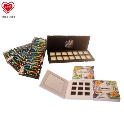 China Professional Empty Eyeshadow Palette Packaging EYE Design Paper Eyeshadow Packing Unique Magnetic Eyeshadow Palette High Demand for sale