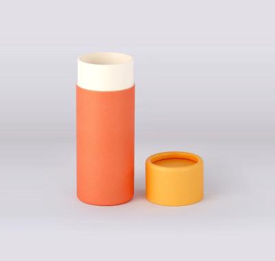 China Nice Kraft Aseptic Packaging Cylinder Tube /Paper Cardboard Rolled Edge Packaging Box for sale