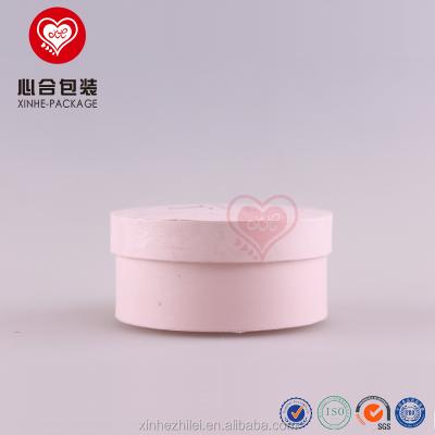 China Round Shape Disposable Wholesale Pink Hat Small Cardboard UV Coating Paper Boxes For Wristband Gift Packaging for sale