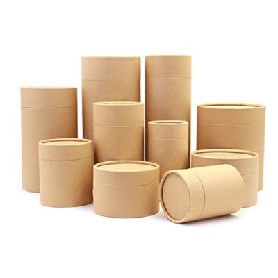 China Handmade Handmade Cardboard Tube Round Plastic Perfume Packaging Box With Paper Lids for sale