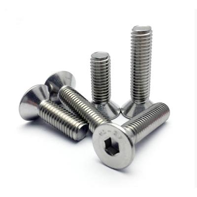 China DIN 7991 M3-M16 Stainless Steel Flat Socket Countersunk Hex Head Screws for sale