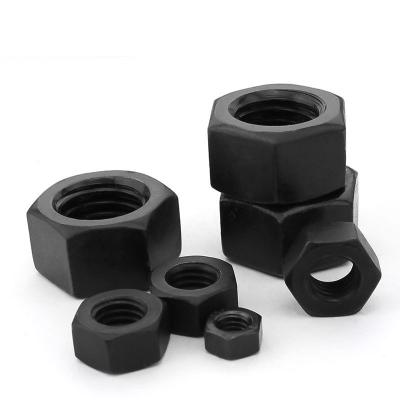 China Heavy Industry GB6170 High Strength Grade 10 Nut Carbon Steel Black Hex Nut for sale