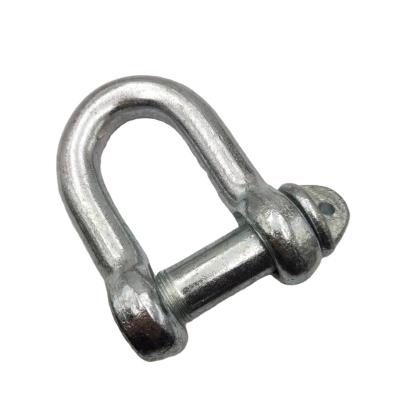 China Heavy Industry Galvanized Steel Forged Screw Pin Anchor Lifting Rigging D Shackles for sale