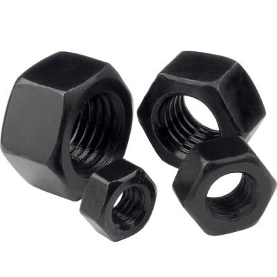 China Heavy Industry GB6170 High Strength Grade 10 Nut Carbon Steel Black Hex Nut for sale