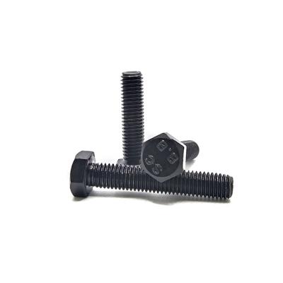 China Hexagon Steel High Quality Black Head Oxide Bolt Class 8.8 Hex Tension Bolt for sale