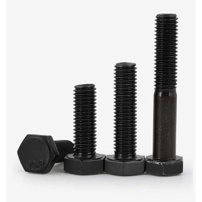 China High Quality Steel Cartons Carbon Oxide Grade 10.9 Black Hex Bolt for sale