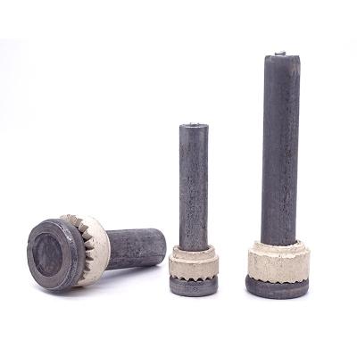 China Carbon Steel Steel Weld Studs Screw Weld Stud With Ceramic Ferrule for sale