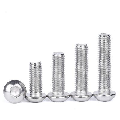 China High Quality Industry Stainless Steel Round Head Bolt ISO7380 M3-M10 Hex Socket Bolt for sale