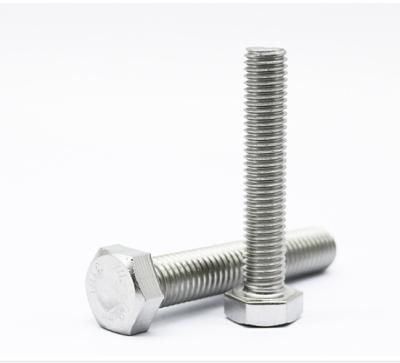 China Industrial Equipment China Fasteners DIN933 Stainless Steel Bolt Hex Head Bolt With Full Tread for sale