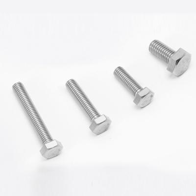 China DIN933 Stainless Steel Bolt Hex Head Construction Bolt With Full Tread for sale