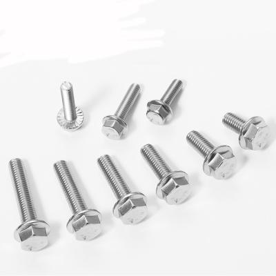 China Stainless Steel GB5787 Stainless Steel Hex Head Flange Bolt With Full Thread for sale