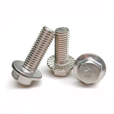 China Stainless Steel GB37 Stainless Steel Hex Head Flange Bolt With Full Thread - Heavy Series for sale