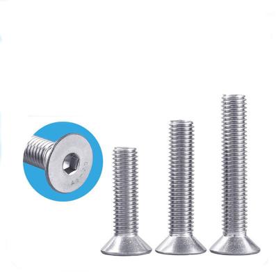 China Stainless Steel Durable Using Low Price Custom Made Stainless Steel Hex Socket Countersunk Screw Wood Screw for sale