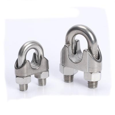 China Handle 304 / 316 USA Type Adjustable Wire Rope Clamp Malleable Stainless Steel Handle for sale