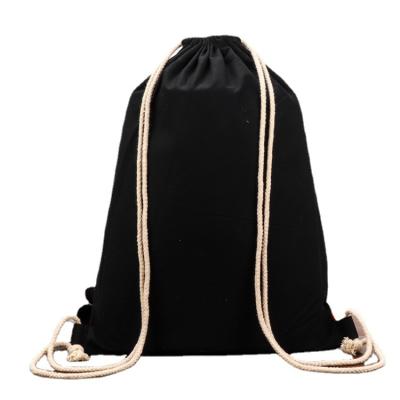 China Factory Quality Anti-theft Canvas Customized Gym Fashionable Polyester Long Bag Canvas Cotton Kid Waterproof Drawstring Bag for sale