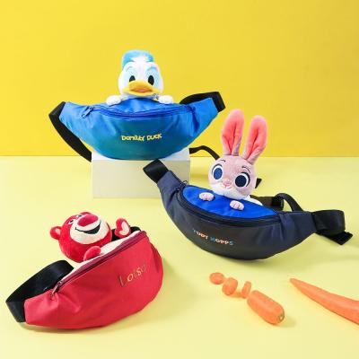 China 2021 New Fashion Toddler Fanny Pack Shoulder Messenger Waist Bag Female Duck Rabbit Bear Belt Purse Student Anti-theft Chest Versatile New for sale