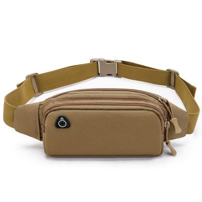 China New Camouflage Anti-theft Shoulder Fanny Tactics Large Capacity Woman Running Device Men's Mobile Phone Waist Bag for sale