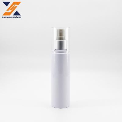 China 120ml Thick Single Wall Skin Care Lotion PET Plastic Empty Bottle With Pump Body Cream Container for sale