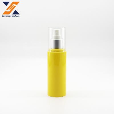 China 100ml PET single empty thin thick wall plastic mist spray pump bottle for cosmetic packaging for sale