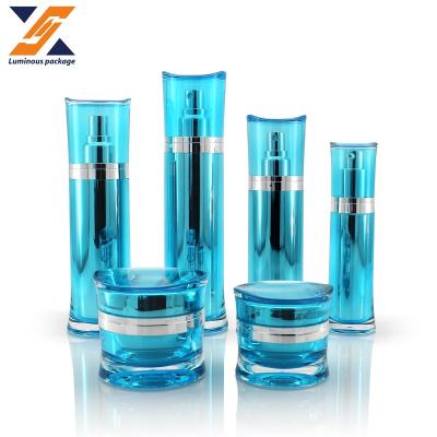 China 30ml 60ml 100ml 120ml Modern Acrylic Pump Bottle Packaging Skin Care Body Cream Cosmetic Jar 30g 50g for sale