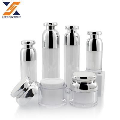 China Popular Round As Essence Bottle 15ml 30ml 50ml 100ml Airless Cosmetic Eye Serum Cream Jar 30g 50g for sale