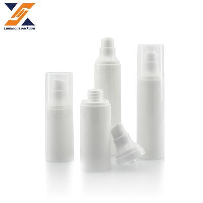 China Classic Cosmetic Serum Skin Care Cylinder PP Airless Bottle With Pump 15/20/30/40/50ML for sale