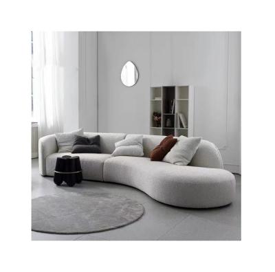 China Adjustable fabric sectional sofa set (height) comfort fashionable sofa furniture modern curved model sofa new for sale