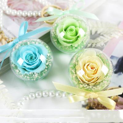 China Long_term Direct Selling Rose Multicolor Optional Acrylic Ball Bag Ornaments Exquisite Mother Gift for sale