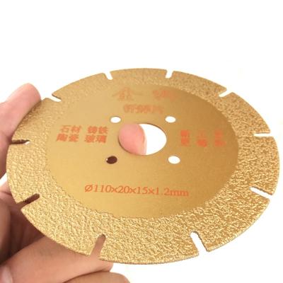 China Concrete Vacuum Brazed Diamond Saw Blade Sharpening Cutting Disc For Granite Marble for sale