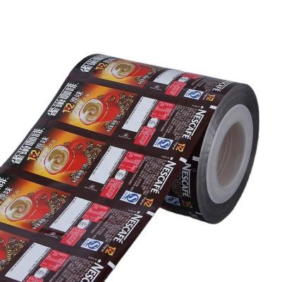 China Custom Printed Moisture Proof Multilayer Laminated Film For Instant Coffee Beverage Powder Wrapping Film Roll For Auto-wrapping Machine for sale