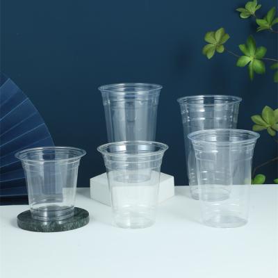 China Single Wall Low moq whisky dessert 20 ozs cups manufacturer pet plastic cup for sale