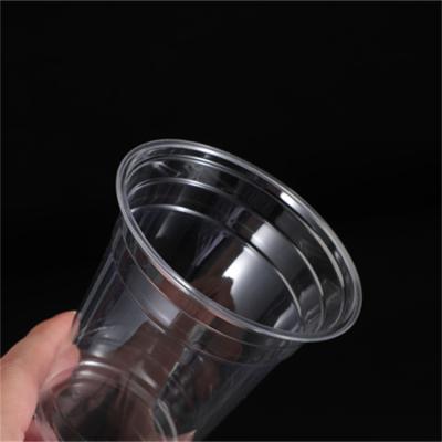 China Single Wall Brand new original lid fruit shape cups milkshake pet plastic cup for sale